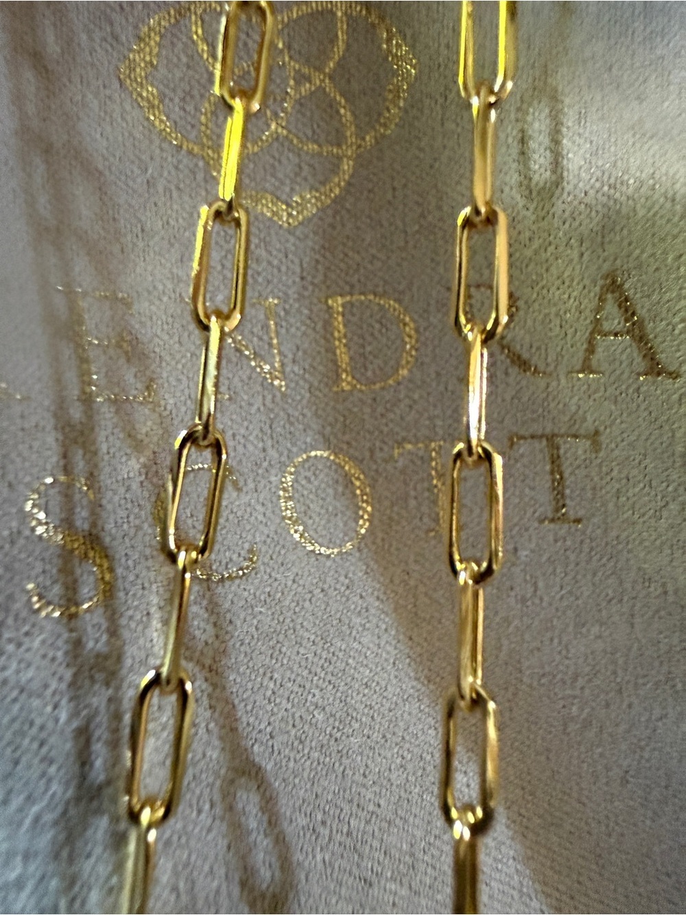 Kendra Scott Ami Gold Chain large Heart Pendant Necklace Mother of Pearl, nwt - Picture 2 of 3